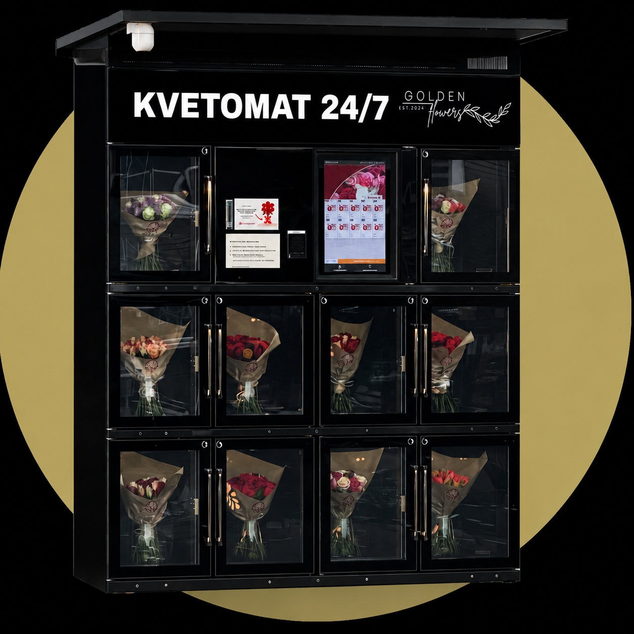 Kvetomat Golden Flowers na predaj kvetov bez obsluhy